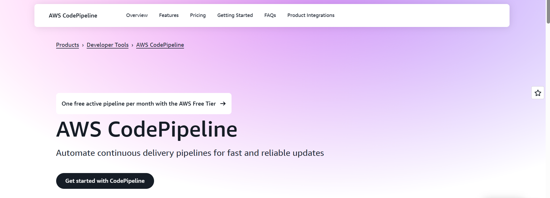 AWS codepipeline