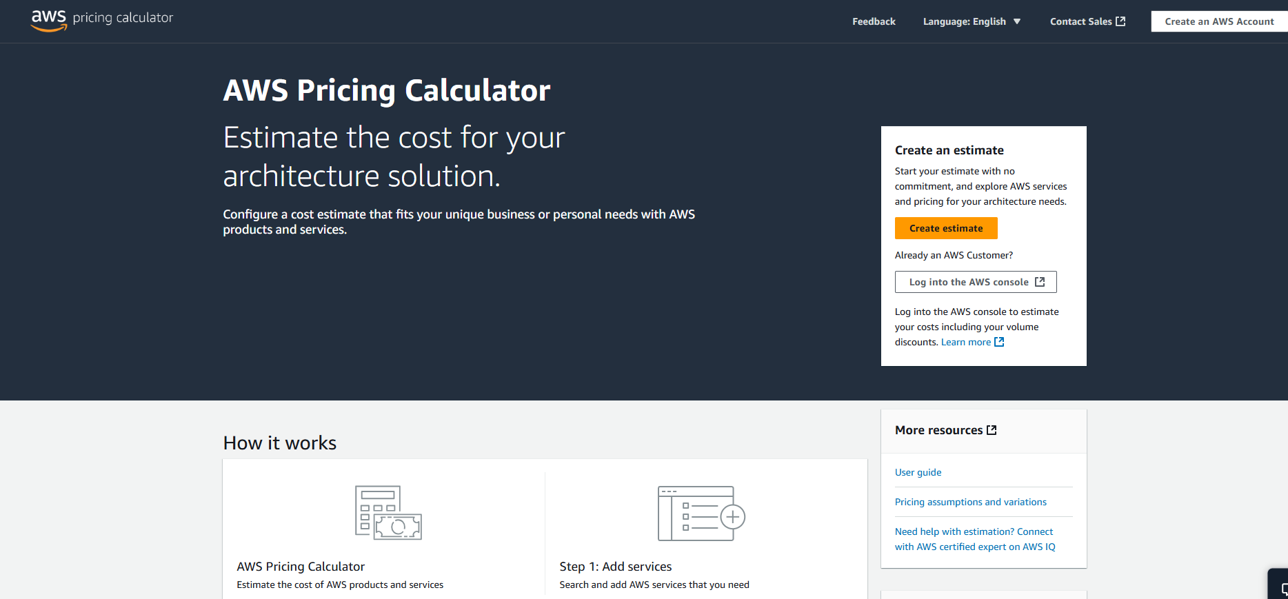 aws-pricing-calculator