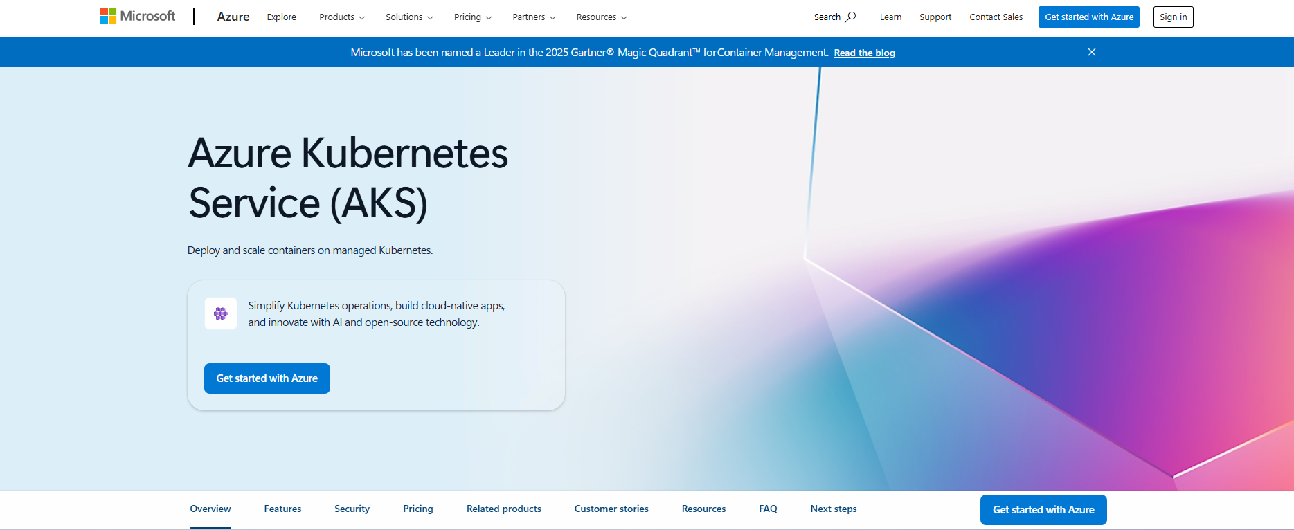 azure-kubenetes-services-homepage