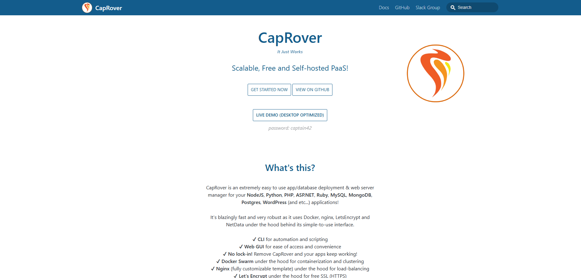 caprover-homepage