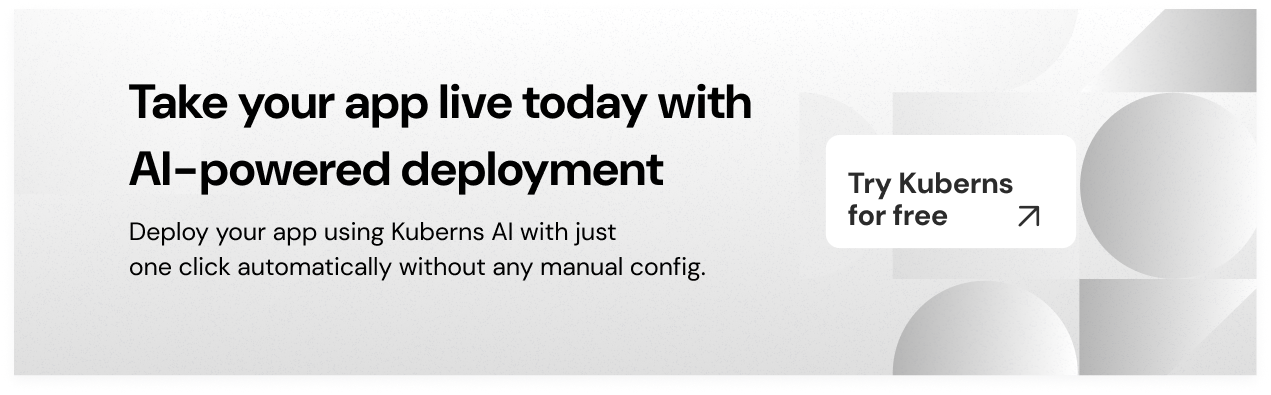 Deploy with Kuberns CTA
