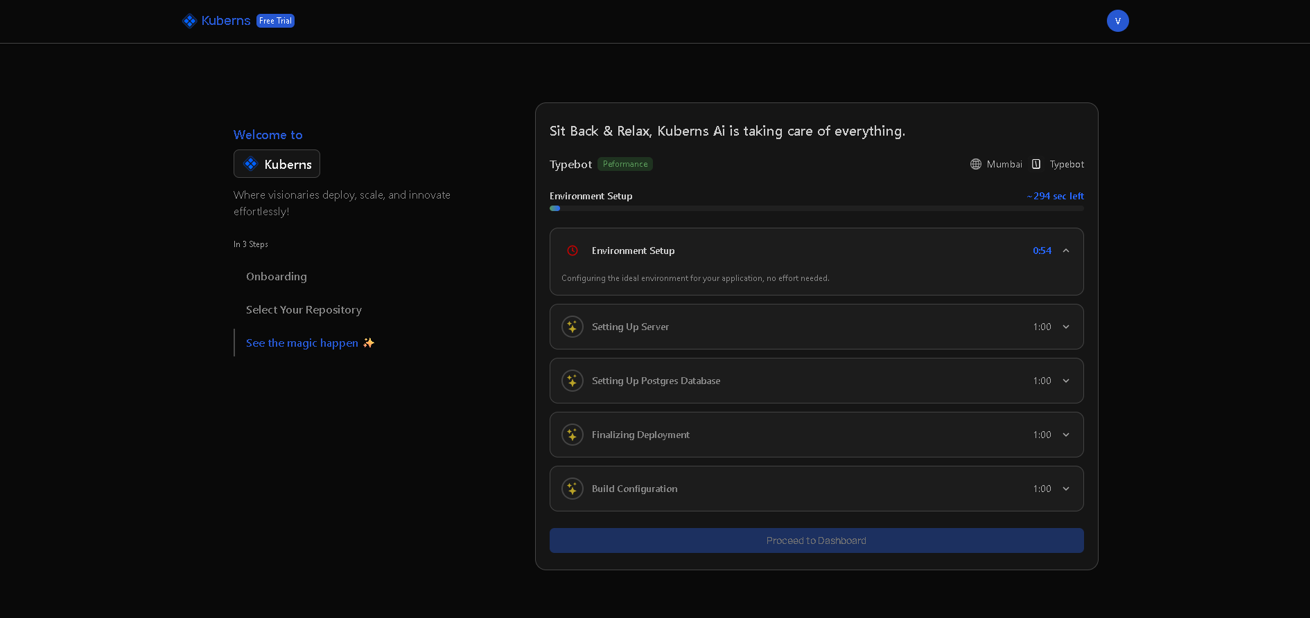 Launch the deployment