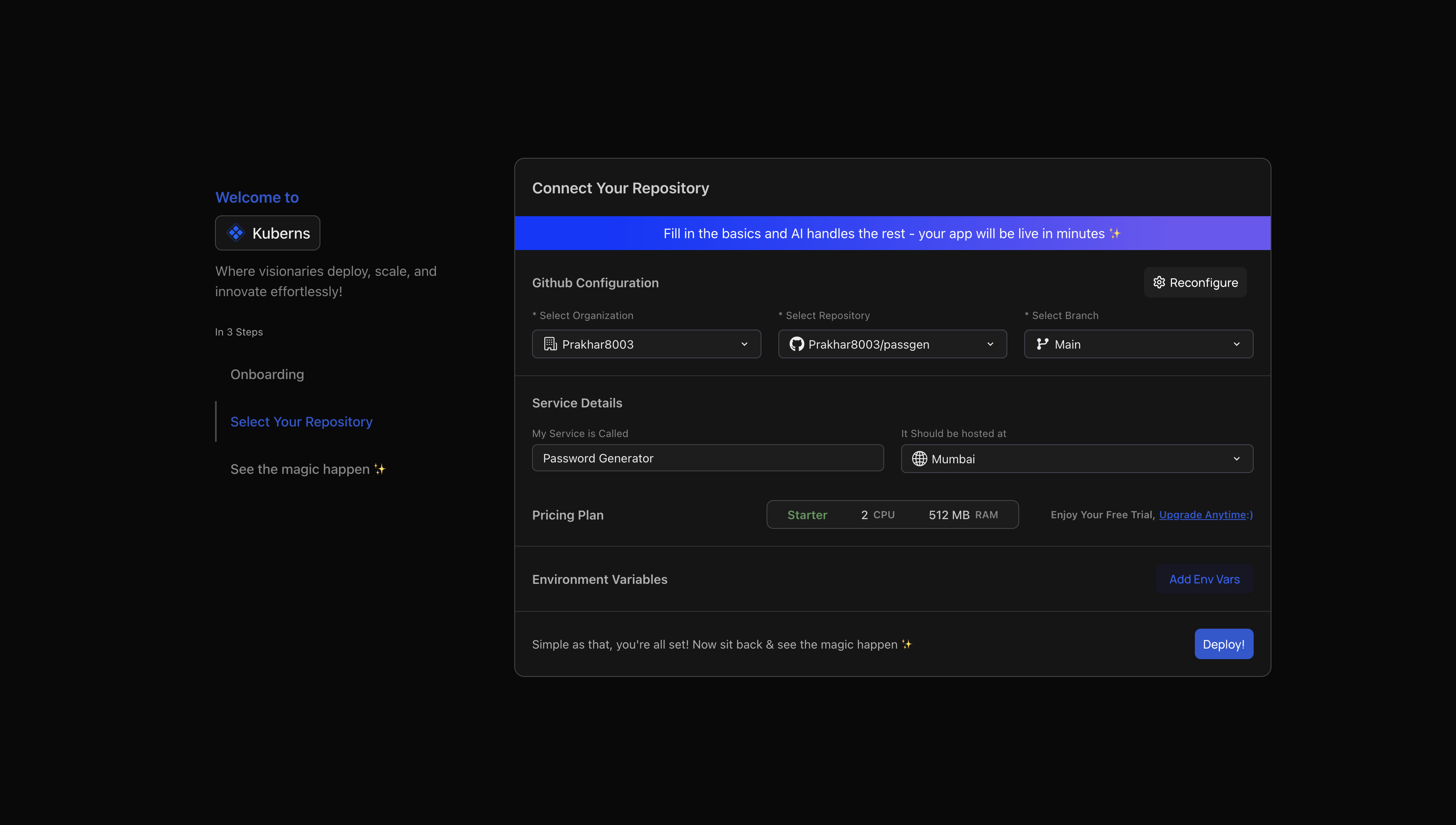 connecting-github-to-kuberns-to-deploy-application