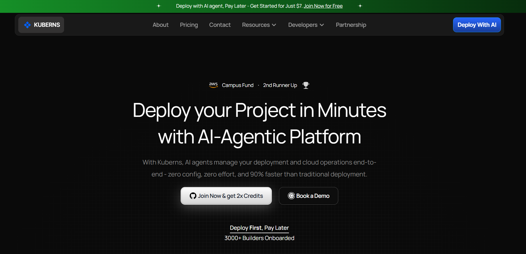 Kuberns Agentic AI Deployment Platform