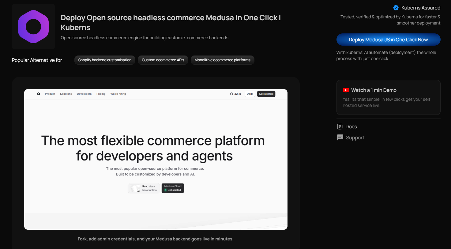 Medusa configuration