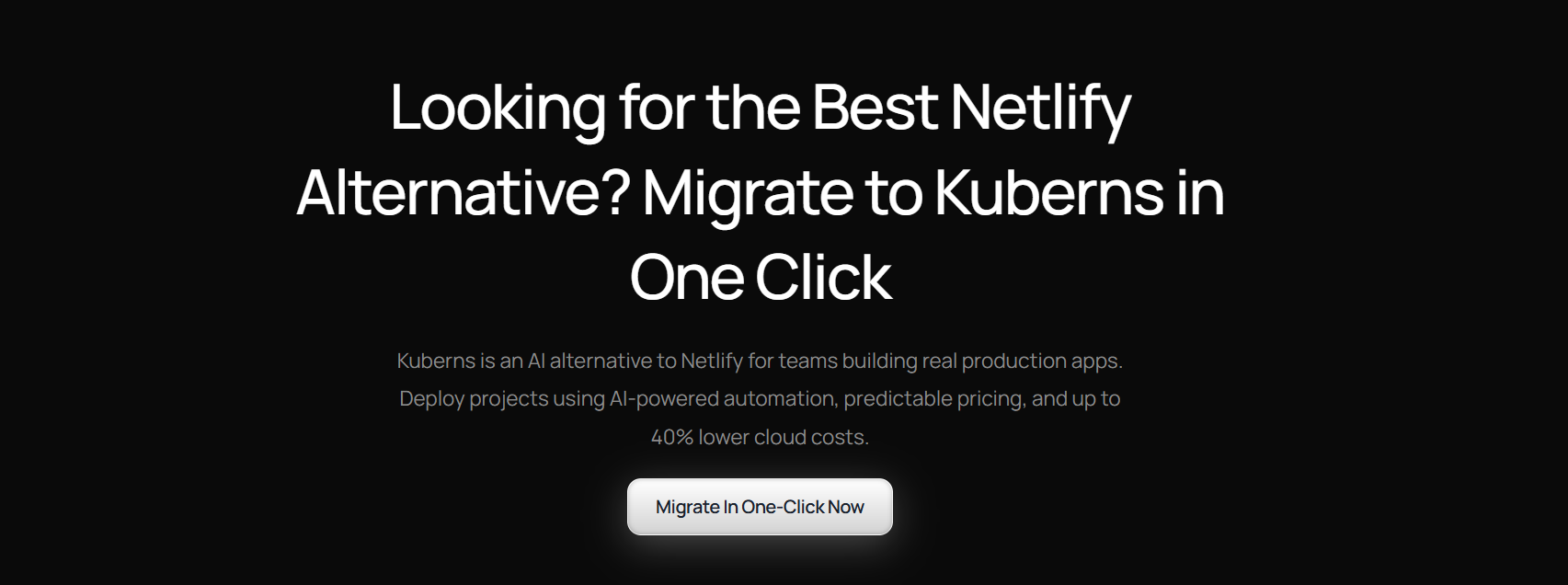 migrate from netlify now