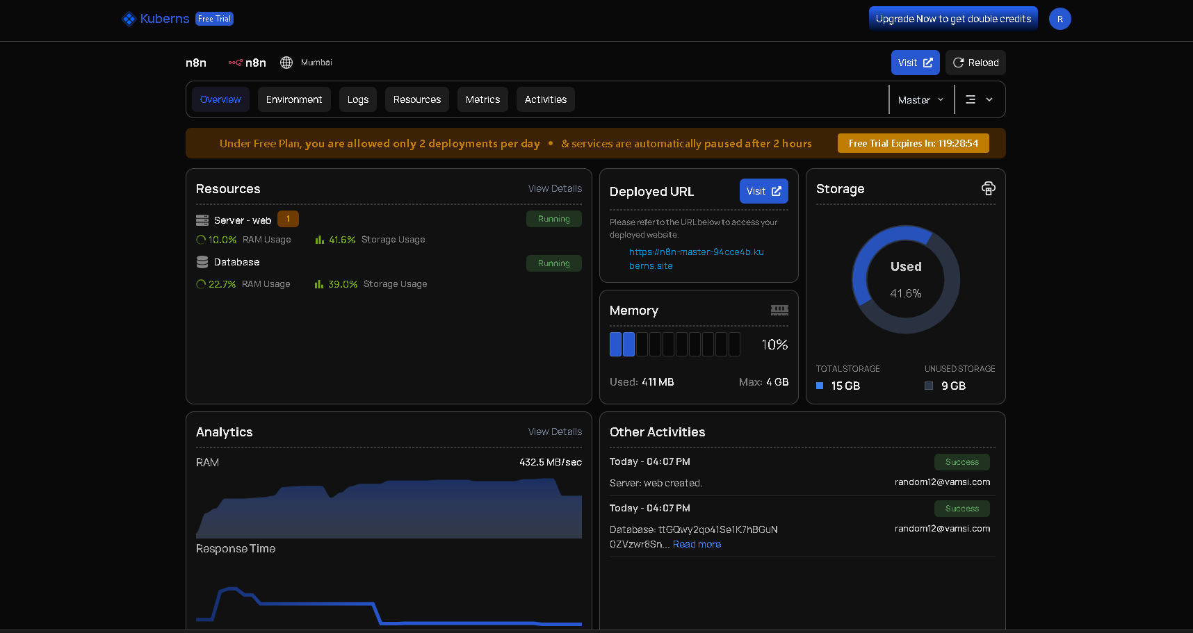 Access your N8N instance