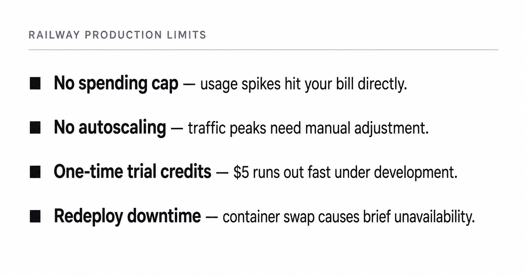 Railway production limits for Node.js apps