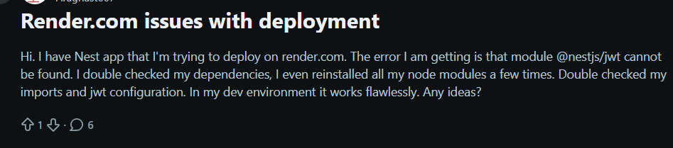 render discussion on reddit