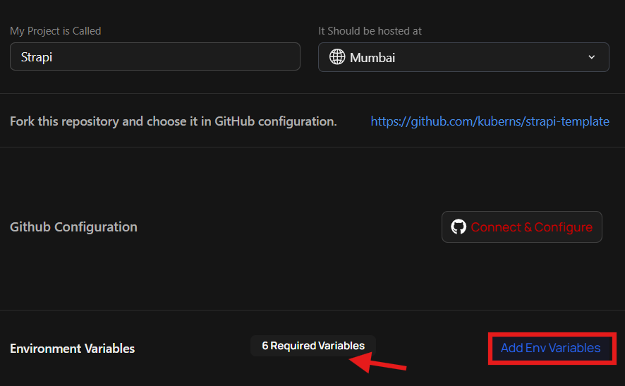 Strapi env variables