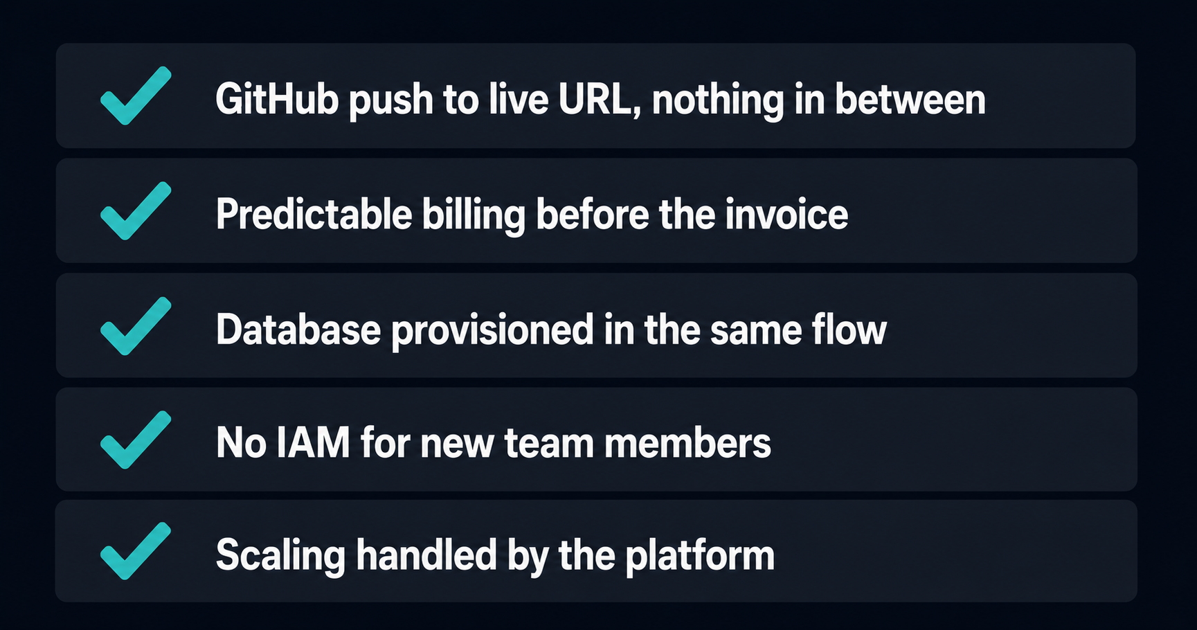 What developers want from an AWS alternative